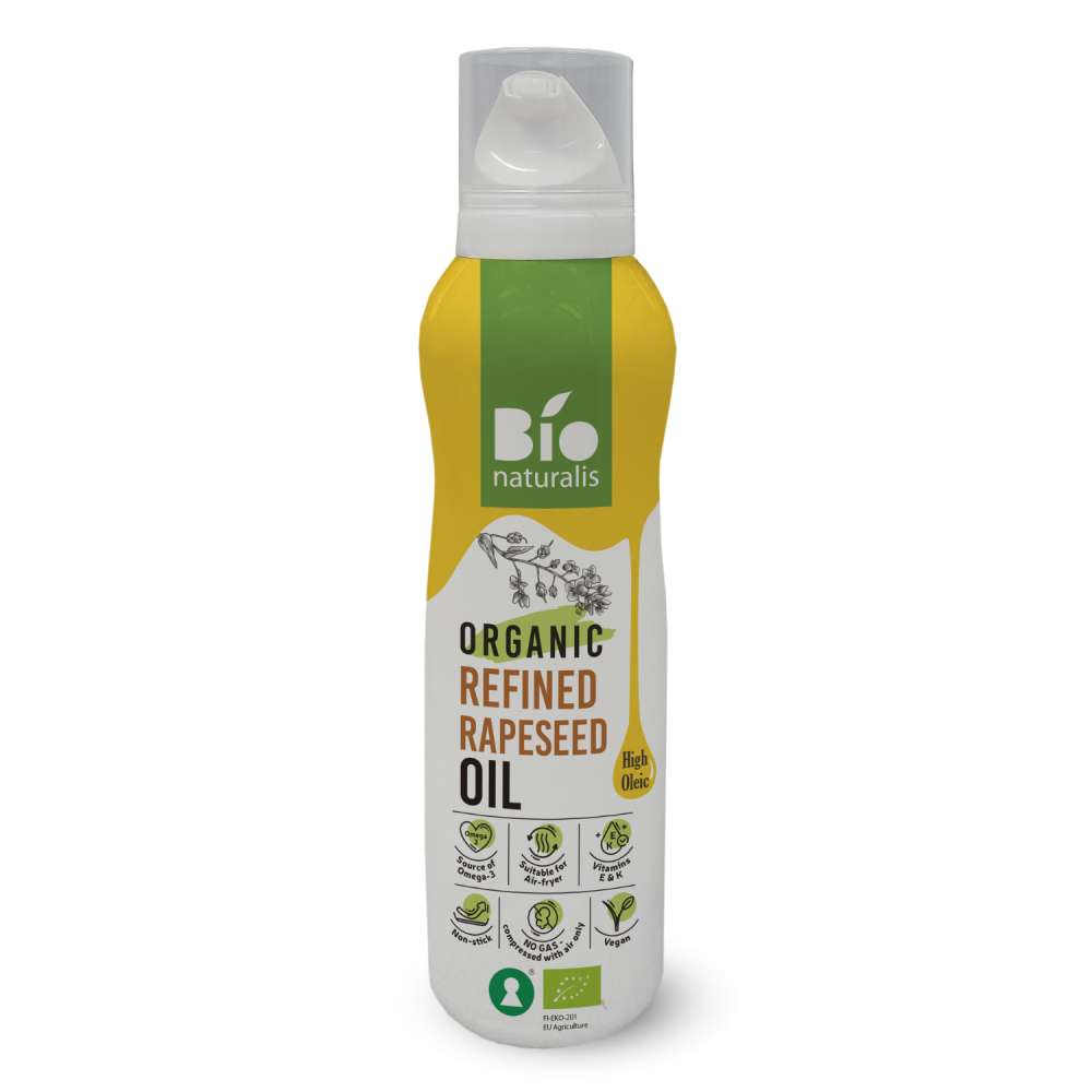 OLEJ RZEPAKOWY (SPRAY) TŁOCZONY NA ZIMNO OMEGA-3 BIO 200 ml - EKKO (BIONATURALIS)