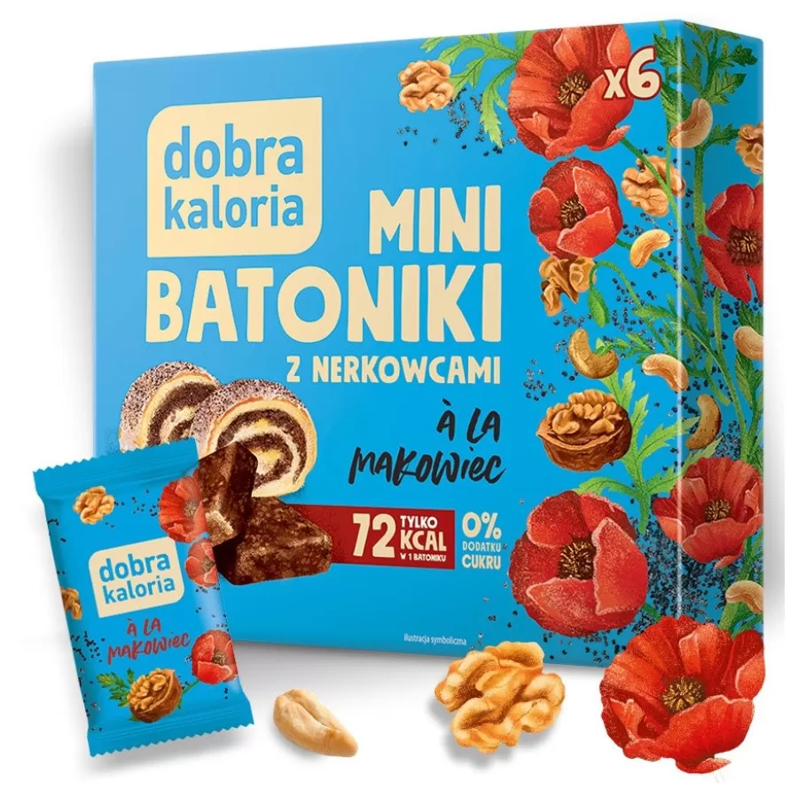 Minibatoniki z nerkowców - a&#39;la makowiec Dobra Kaloria, 108g
