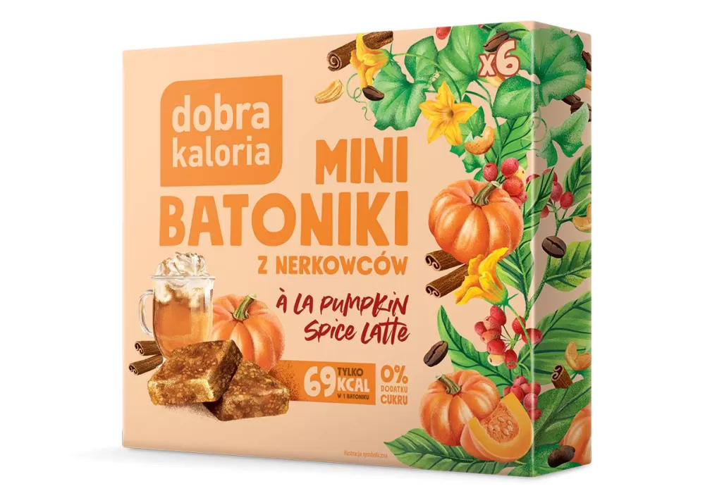 Minibatoniki z nerkowców - a&#39;la pumpkin spice latte Dobra Kaloria, 102g