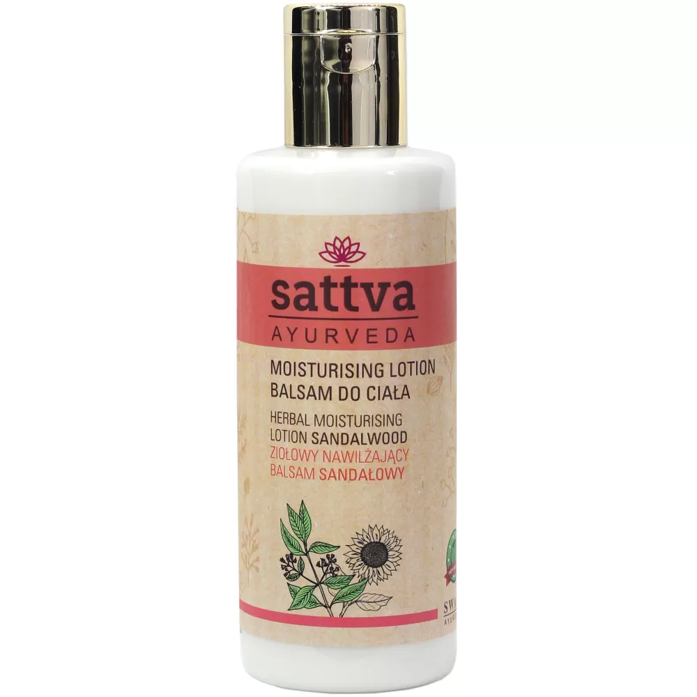 BALSAM DO CIAŁA NAWILŻAJĄCY DRZEWO SANDAŁOWE 210 ml - SATTVA (AYURVEDA)