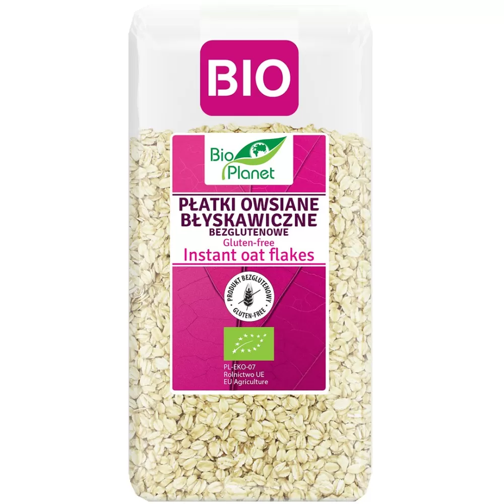 PŁATKI OWSIANE BŁYSKAWICZNE BEZGLUTENOWE BIO 300 g - BIO PLANET
