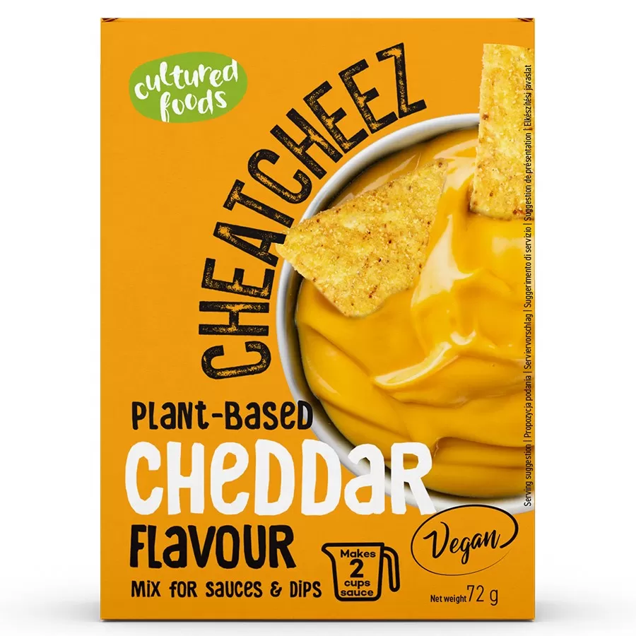 Roślinny sos lub dip &quot;CHEATCHEEZ Cheddar&quot; Cultured Foods, 72g