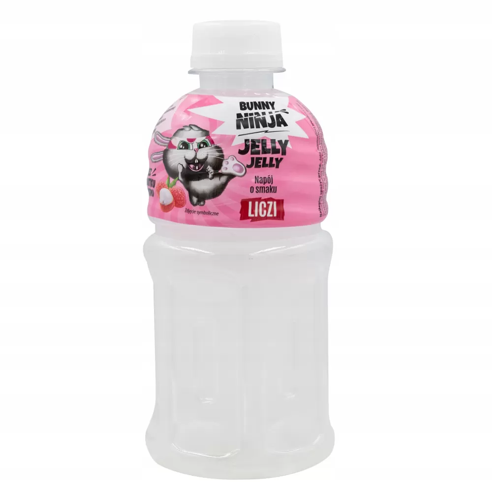 Napój z sokiem z liczi NFC oraz galaretką kokosową Bunny Ninja, 320 ml