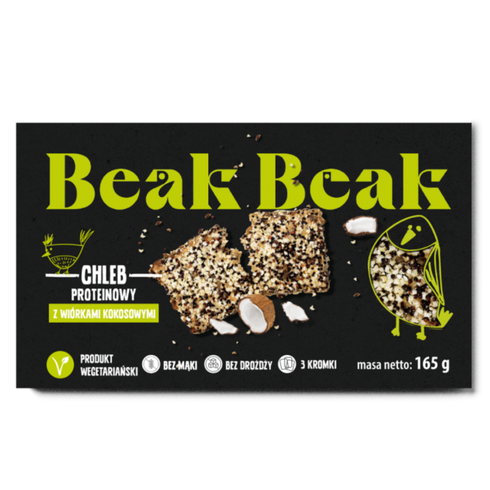 Chleb Proteinowy z wiórkami kokosowymi Beak Beak, 165g