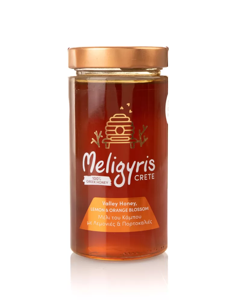 Meligyris miód z Krety kwiaty cytryny i pomarańczy 550g