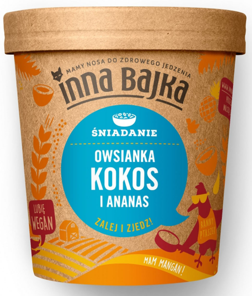 Owsianka Kokos i Ananas 70g - Inna Bajka