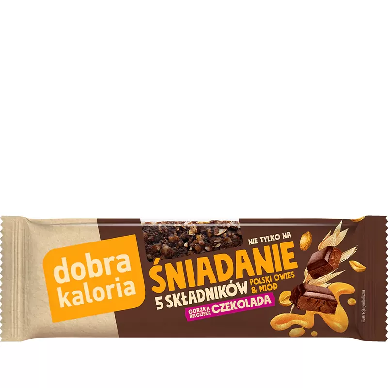 Baton Śniadanie gorzka czekolada Dobra Kaloria, 40g