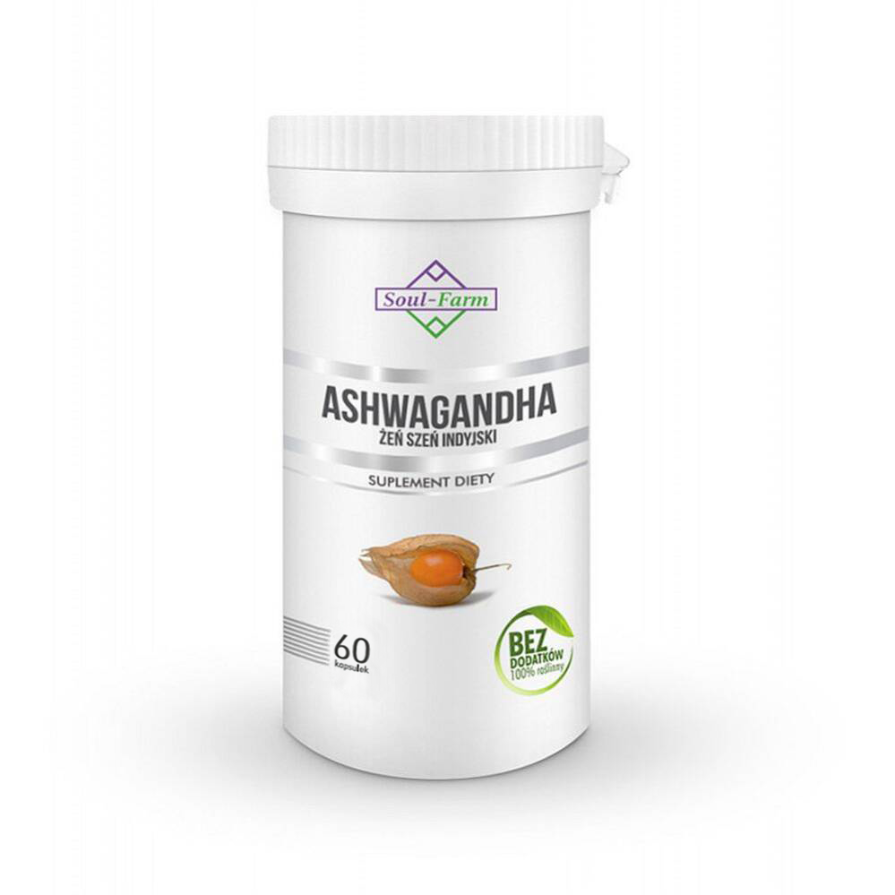 ASHWAGANDHA EKSTRAKT (500 mg) 60 KAPSUŁEK - SOUL FARM