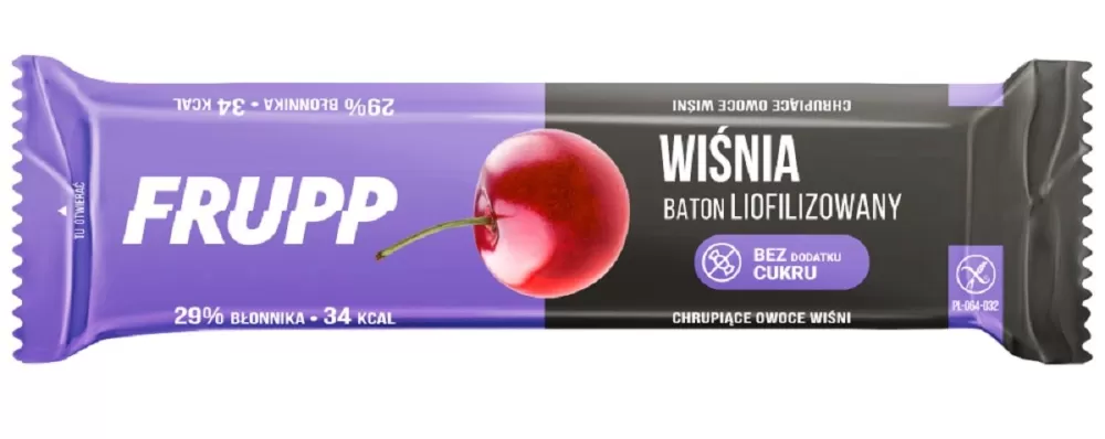 BATON LIOFILIZOWANY WIŚNIOWY BEZGLUTENOWY 10 g - CELIKO (FRUPP)