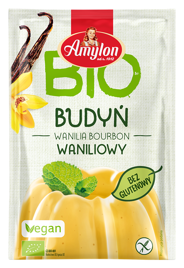 BUDYŃ WANILIOWY BEZGLUTENOWY BIO 40 g - AMYLON