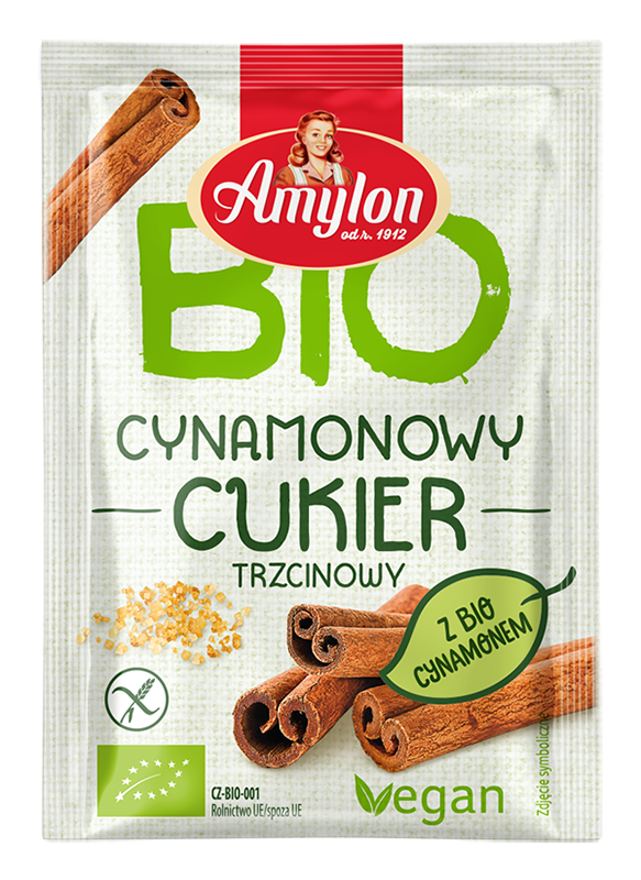 CUKIER CYNAMONOWY BEZGLUTENOWY BIO 20 g - AMYLON