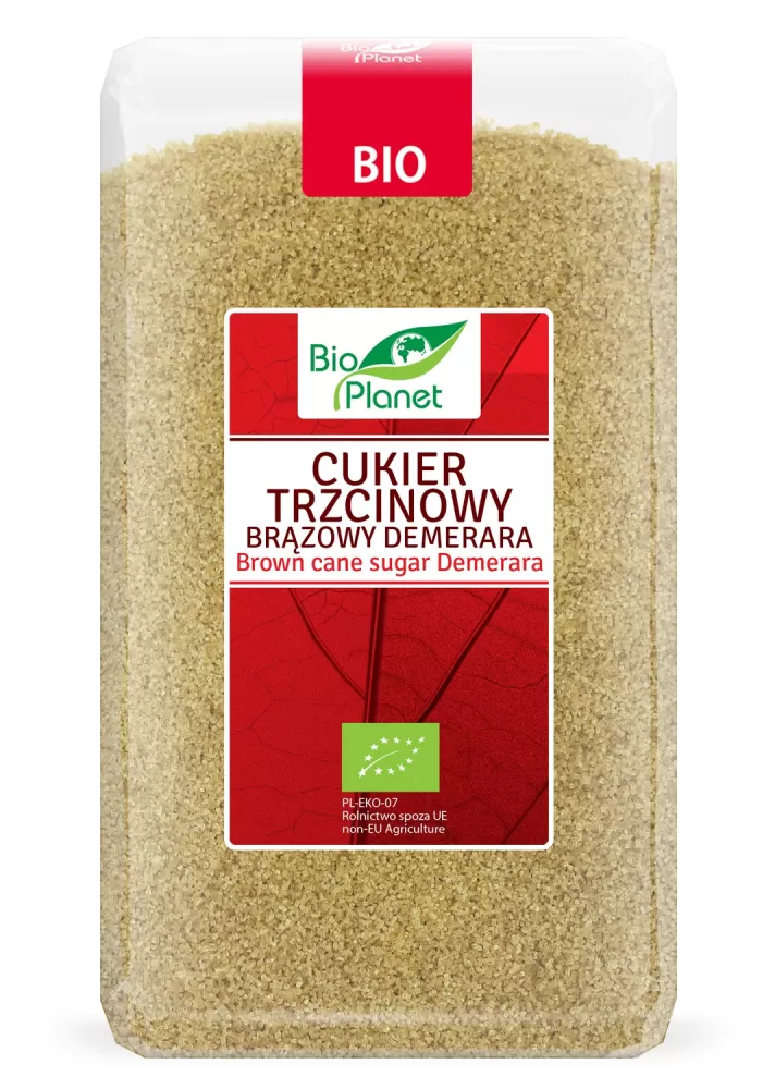 1 CUKIER TRZCINOWY DEMERARA BIO 1 kg - BIO PLANET PROMO