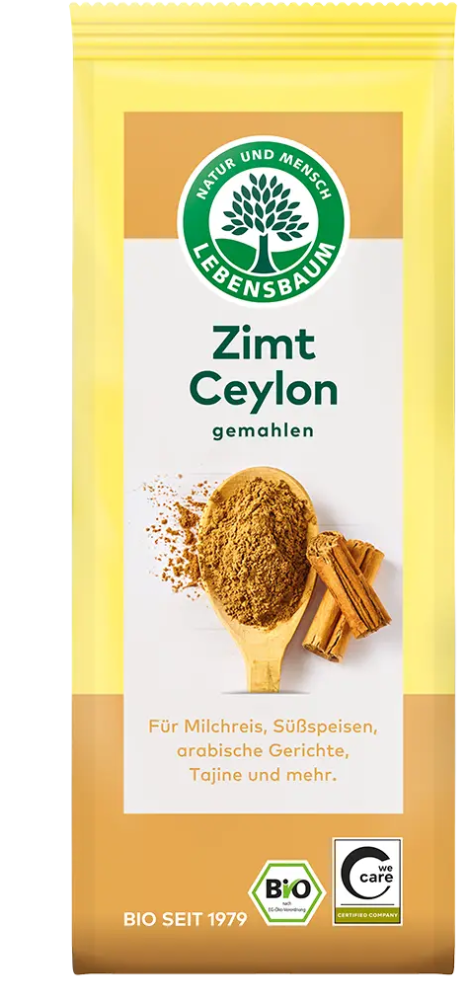 CYNAMON CEJLOŃSKI MIELONY BIO 50 g - LEBENSBAUM