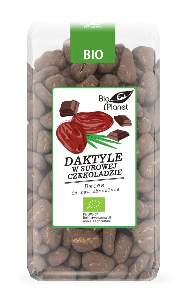 DAKTYLE W SUROWEJ CZEKOLADZIE BIO 250 g - BIO PLANET