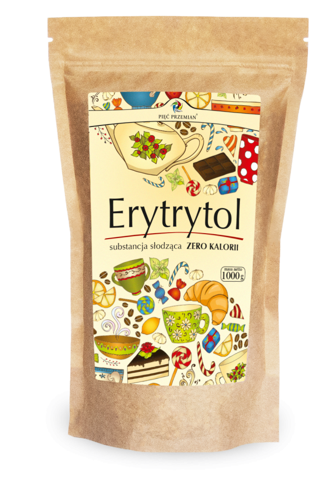 ERYTRYTOL 1 kg (TOREBKA PAPIEROWA) - PIĘĆ PRZEMIAN