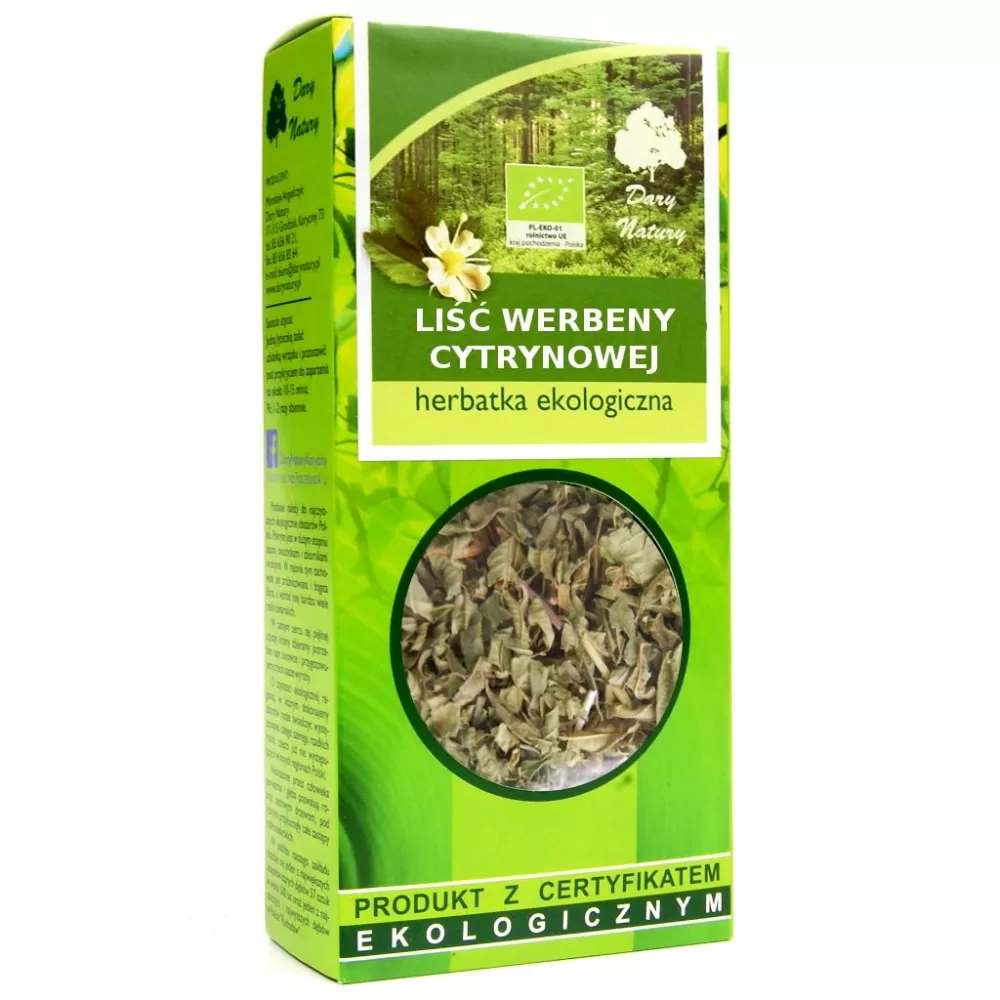 HERBATKA LIŚĆ WERBENY CYTRYNOWEJ BIO 25 g - DARY NATURY