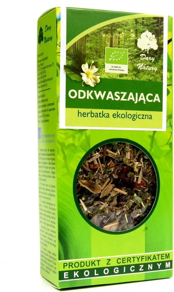 HERBATKA ODKWASZAJĄCA BIO 50 g - DARY NATURY