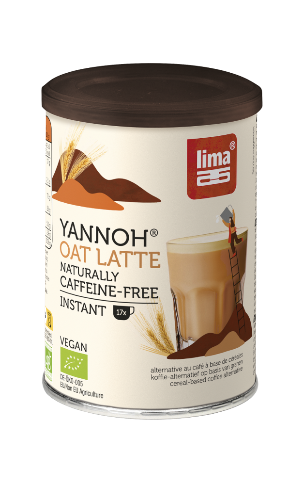 KAWA ZBOŻOWA INSTANT YANNOH LATTE BIO 100 g - LIMA