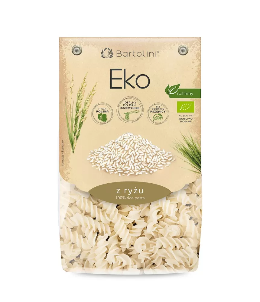 MAKARON (RYŻOWY) ŚWIDERKI BIO 250 g - BARTOLINI