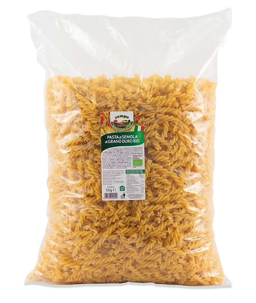 MAKARON (SEMOLINOWY) FUSILLI BIO 5 kg - HORECA