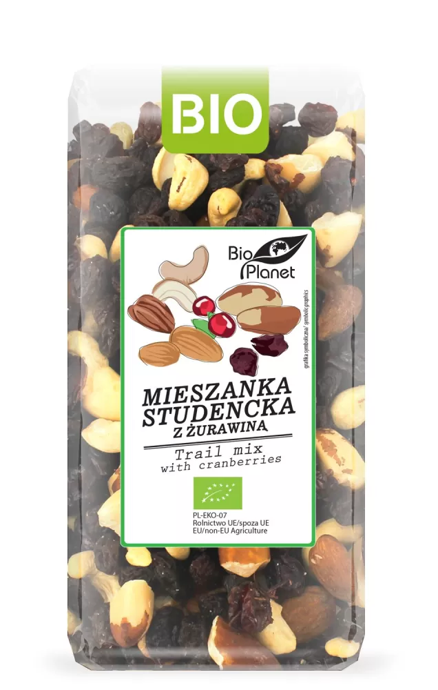 MIESZANKA STUDENCKA Z ŻURAWINĄ BIO 400 g - BIO PLANET