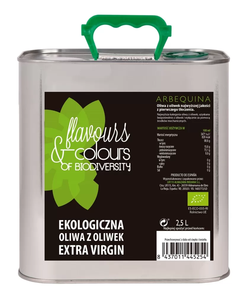 OLIWA Z OLIWEK EXTRA VIRGIN BIO 2,5 L - FLAVOURS &amp; COLOURS
