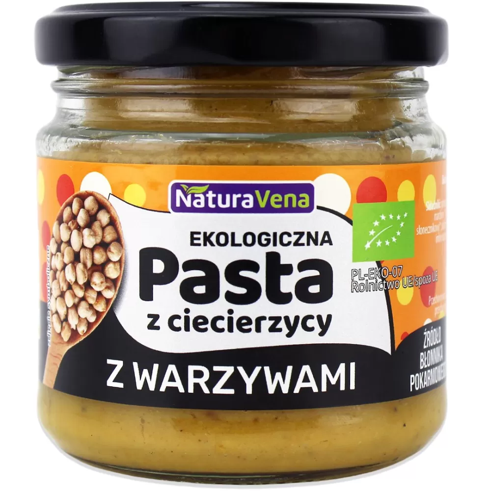 PASTA Z CIECIERZYCY Z WARZYWAMI  BIO 185 g - NATURAVENA