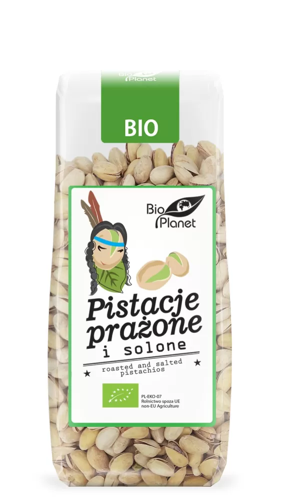 PISTACJE PRAŻONE I SOLONE BIO 100 g - BIO PLANET