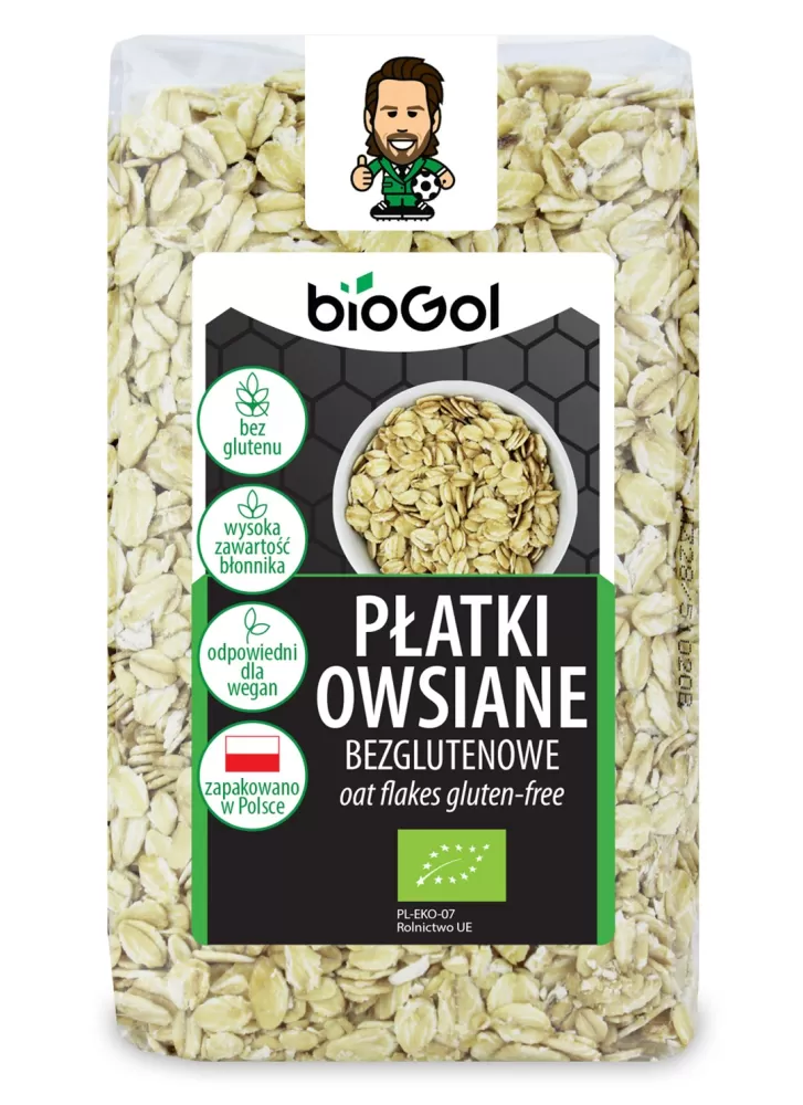 PŁATKI OWSIANE BEZGLUTENOWE BIO 300 g - BIOGOL