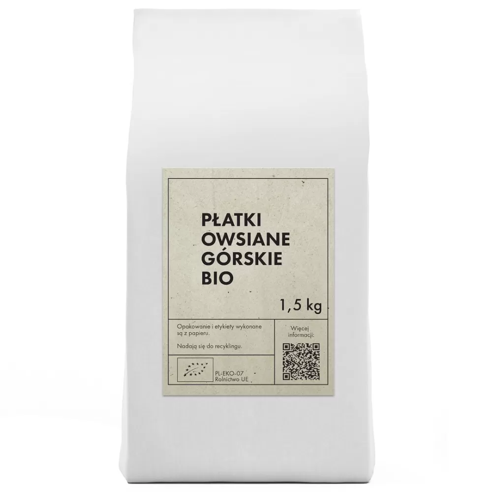 PŁATKI OWSIANE GÓRSKIE BIO 1,5 kg - THE PLANET