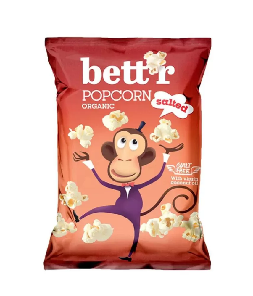 POPCORN Z SOLĄ MORSKĄ BIO 60 g - BETT&#39;R