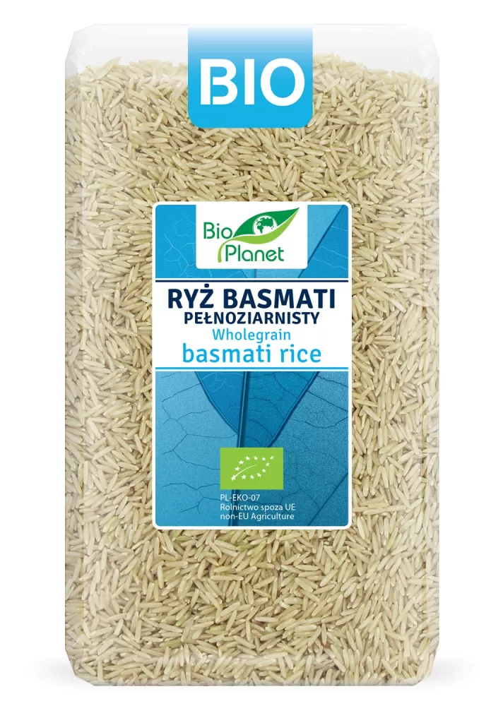 RYŻ BASMATI PEŁNOZIARNISTY BIO 1 kg - BIO PLANET