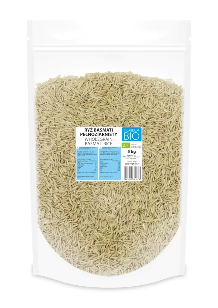 RYŻ BASMATI PEŁNOZIARNISTY BIO 5 kg - HORECA (BIO PLANET)