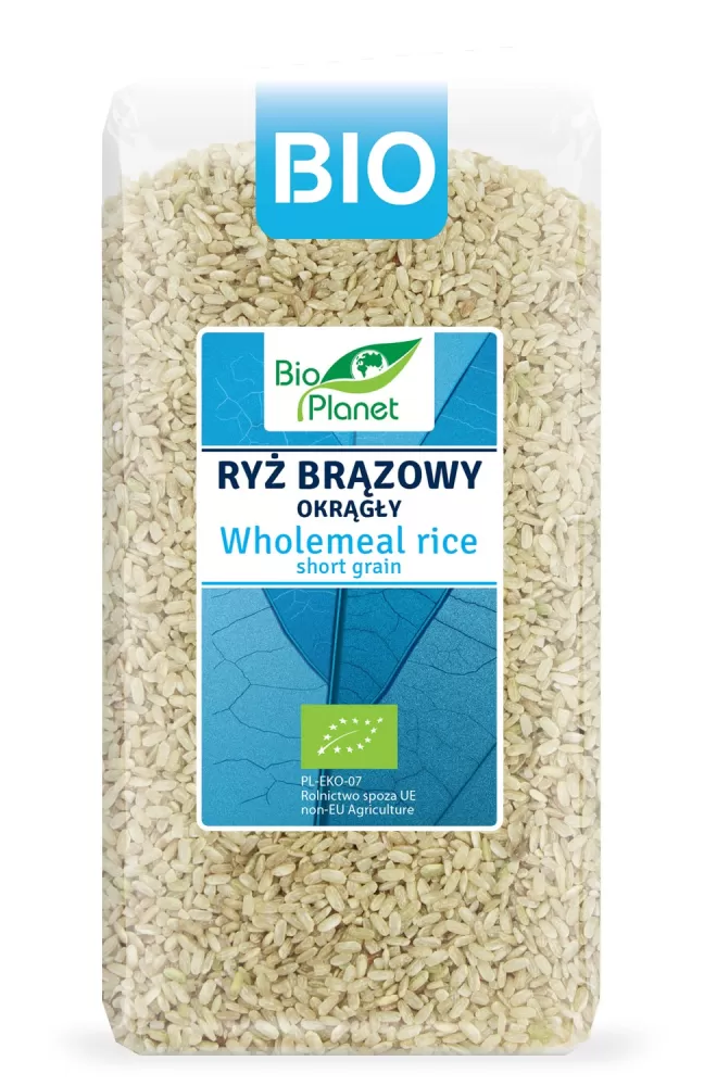 RYŻ BRĄZOWY OKRĄGŁY BIO 500 g - BIO PLANET