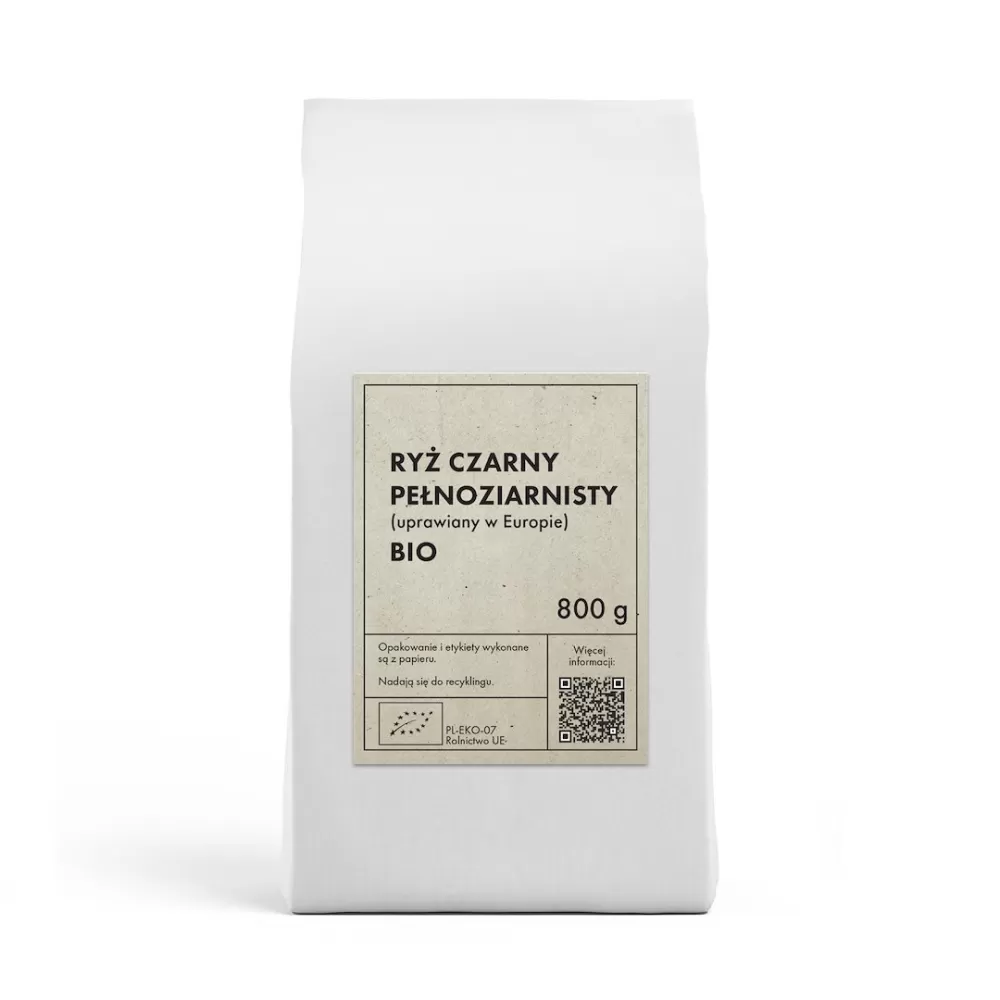 #RYŻ CZARNY PEŁNOZIARNISTY (UPRAWIANY W EUROPIE) BIO 800 g - THE PLANET