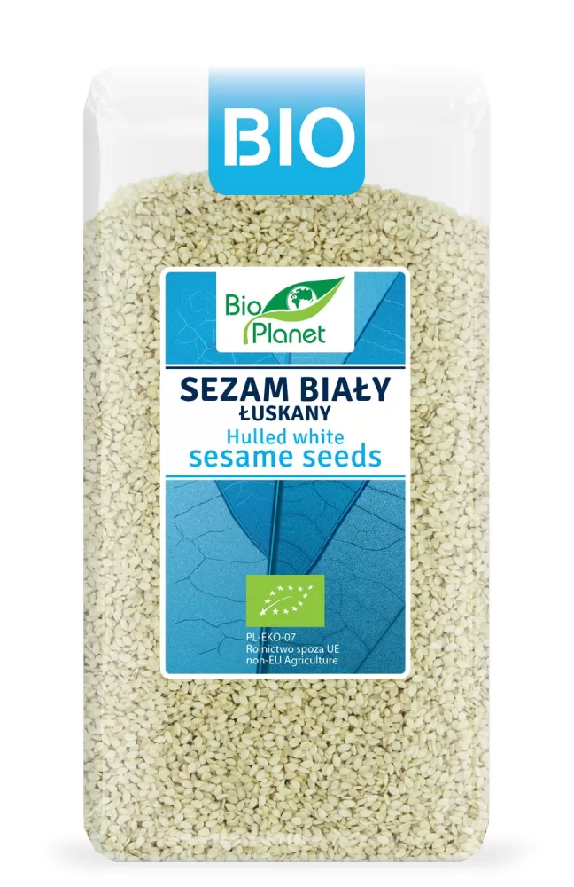 SEZAM BIAŁY ŁUSKANY BIO 400 g - BIO PLANET