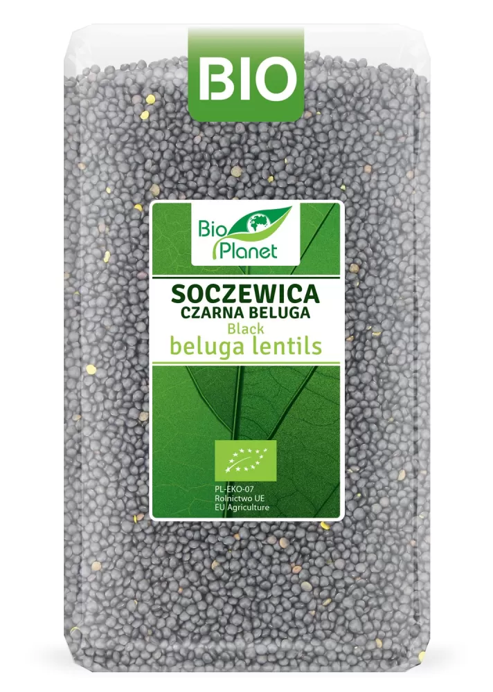 SOCZEWICA CZARNA BELUGA BIO 1 kg - BIO PLANET