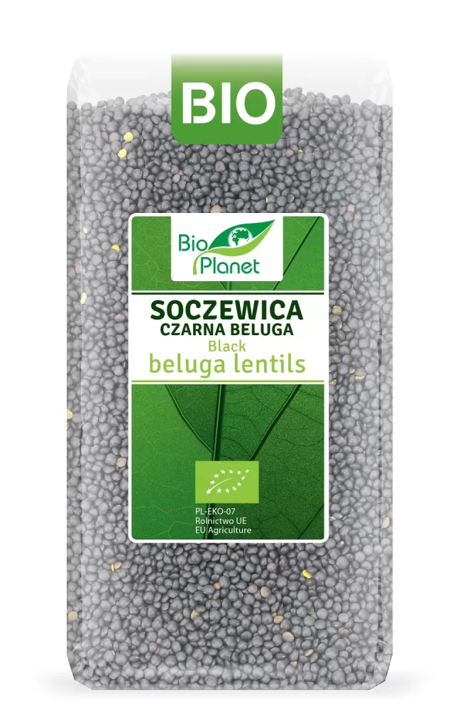 SOCZEWICA CZARNA BELUGA BIO 500 g - BIO PLANET