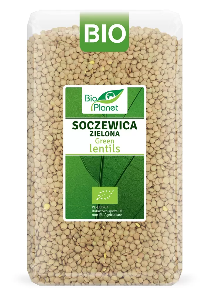 SOCZEWICA ZIELONA BIO 1 kg - BIO PLANET