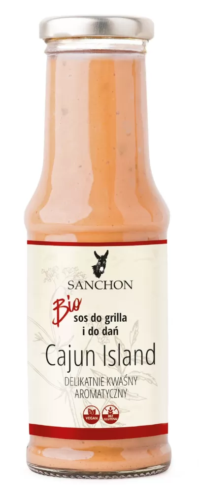 SOS CAJUN ISLAND WEGAŃSKI BEZGLUTENOWY BIO 210 ml - SANCHON