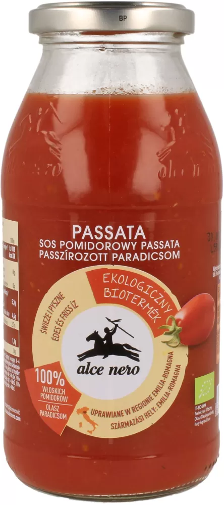 SOS POMIDOROWY PASSATA BIO 500 g - ALCE NERO