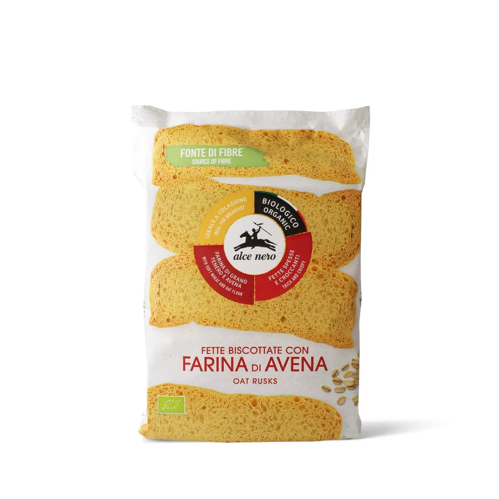 SUCHARKI OWSIANE BIO 120 g - ALCE NERO