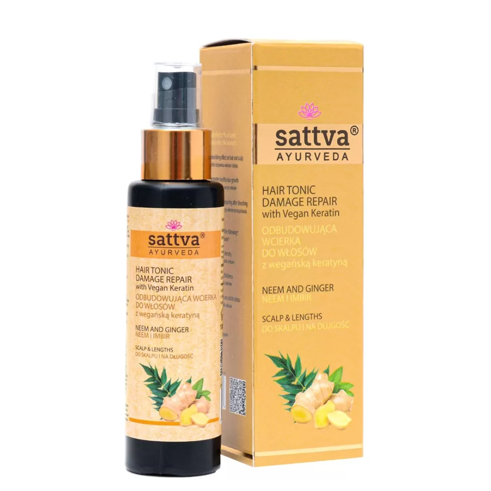 WCIERKA DO SKÓRY GŁOWY ODBUDOWUJĄCA NEEM &amp; IMBIR 100 ml - SATTVA (AYURVEDA)