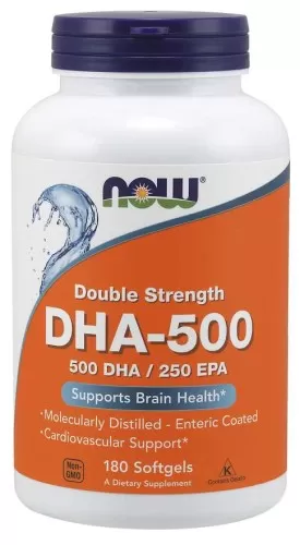 DHA-500 kwasy tłuszczowe Omega-3 (180 kaps.)