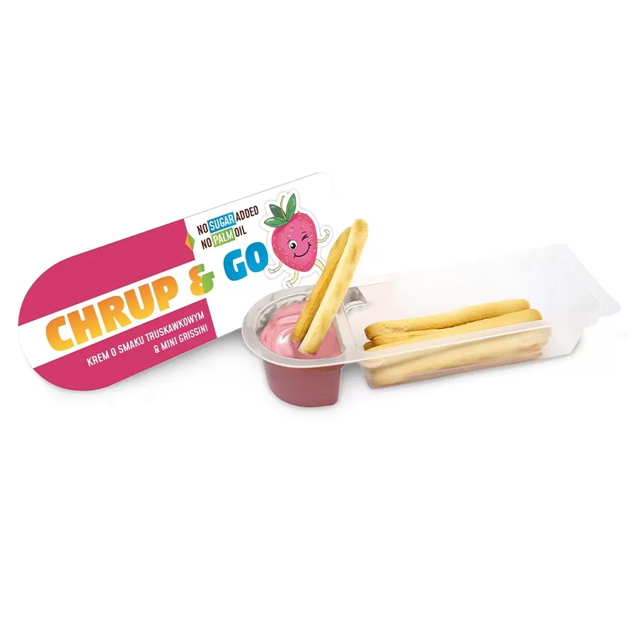 ChruP &amp; GO - słodka przekąska o smaku truskawkowym CD, 22g