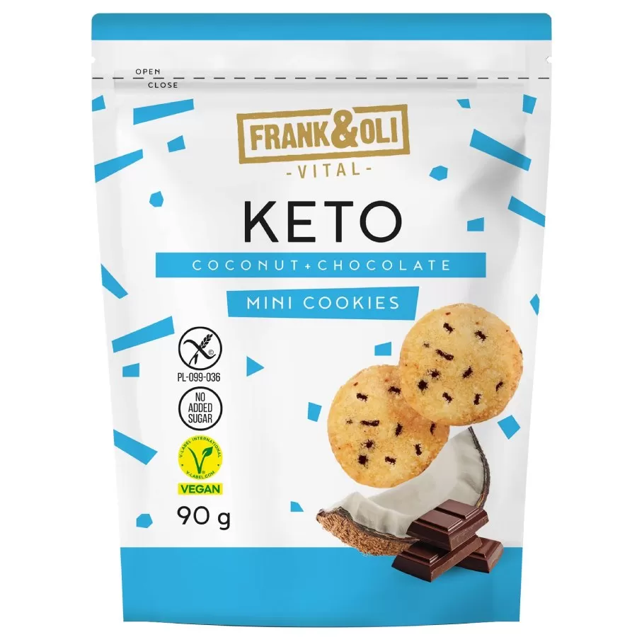 Ciasteczka kokos z czekoladą Frank &amp; Oli, 90g