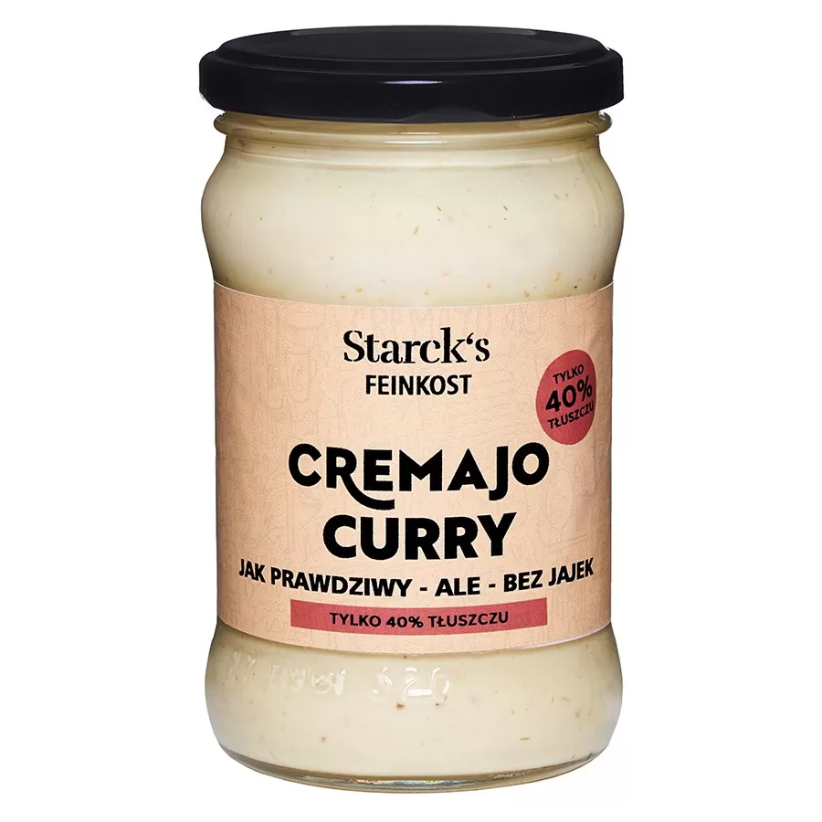 Cremajo Curry - Jak prawdziwy majonez - ale bez jajek Starck&#39;s, 270g