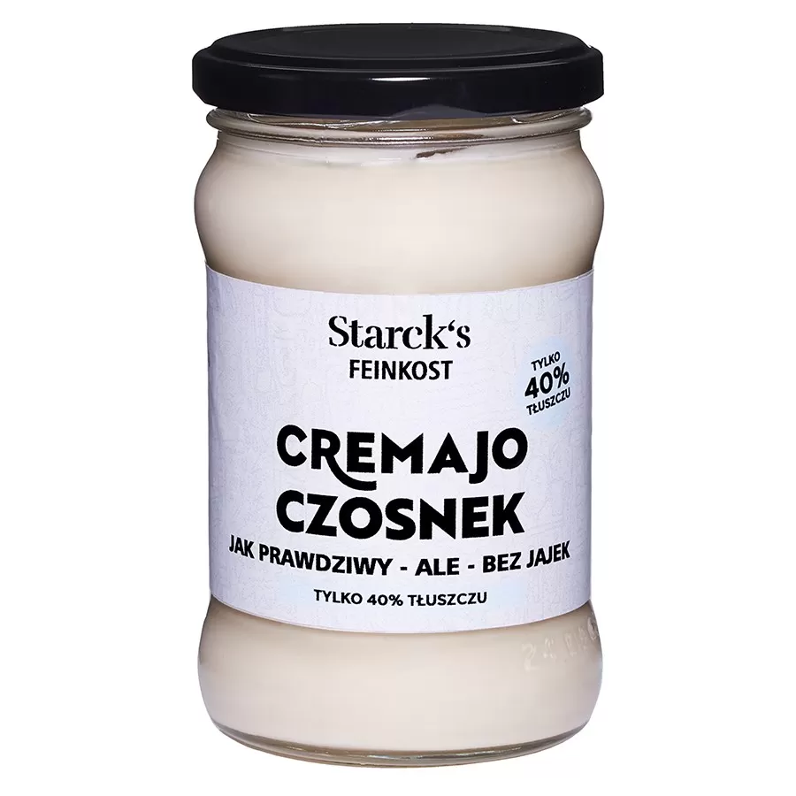 Cremajo Czosnkowy - Jak prawdziwy majonez - ale bez jajek Starck&#39;s, 270g