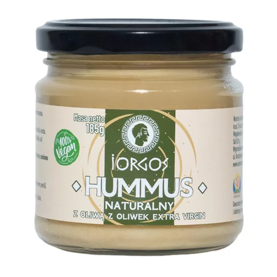Hummus naturalny z oliwą z oliwek Iorgos, 185g