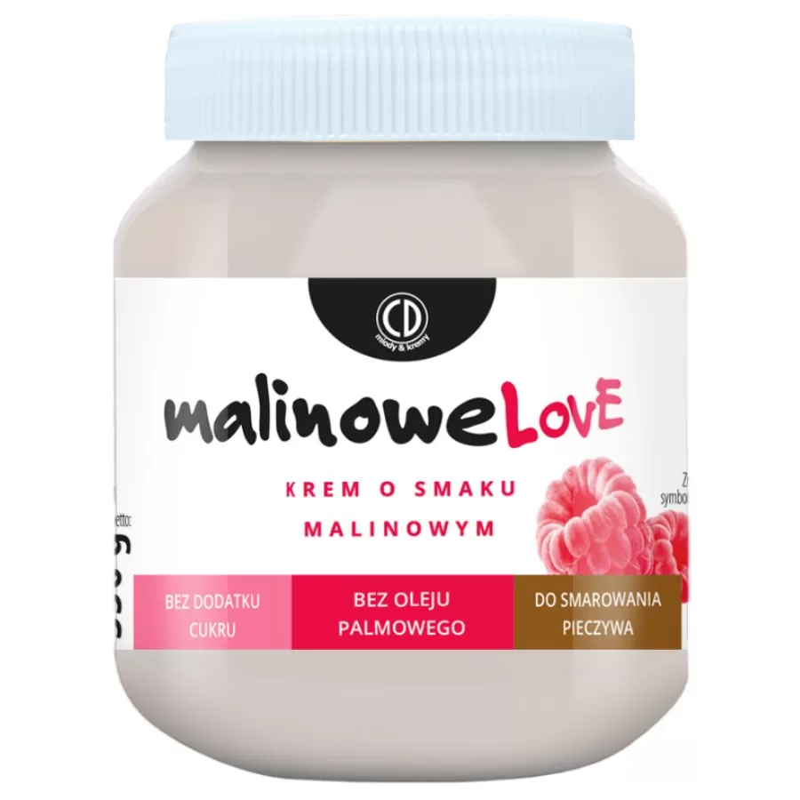 Krem o smaku malinowym Malinowelove CD, 350 g